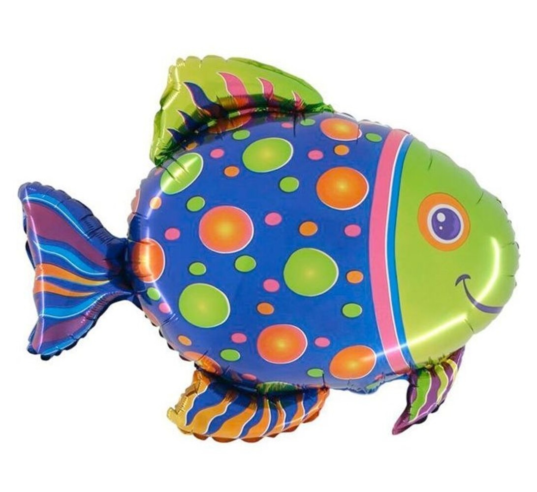 BOBOFUNNCO Tropischer Fisch Super Shape Ballon 76 cm | pro Stück