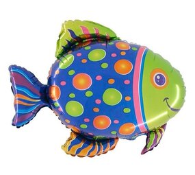 BOBOFUNNCO Tropische Vis Super Shape  Ballon 76cm | per stuk BOBOFUNNCO Tropische Vis Super Shape  Ballon 76cm | per stuk
