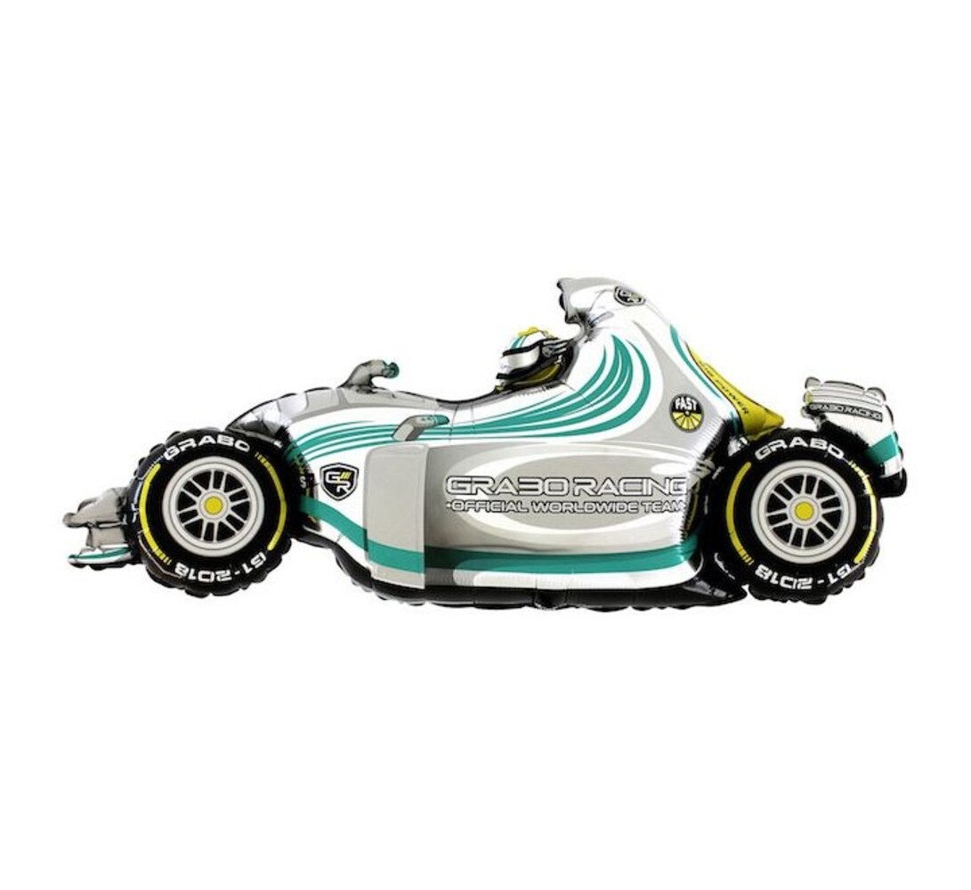 Grabo Race Auto Super Shape Ballon 107cm | per stuk Grabo Race Auto Super Shape Ballon 107cm | per stuk