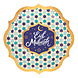 Boland Assiettes Eid Mubarak bleu et or 23 cm | 8 pièces