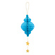Boland Eid Mubarak Honigwaben blau-golden | 3 Stück