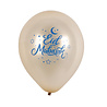 Boland Eid Mubarak Luftballons Blau-Gold 25 cm | 6 Stück Boland Eid Mubarak Luftballons Blau-Gold 25 cm | 6 Stück