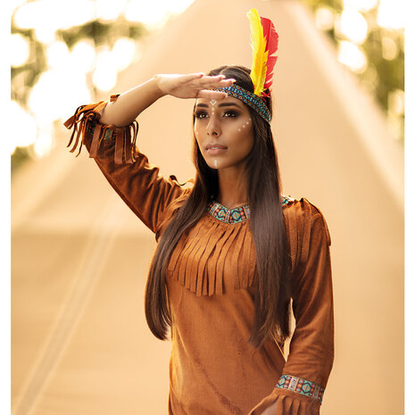 Boland Hoofdband Indiaan Lonato | per stuk Boland Hoofdband Indiaan Lonato | per stuk
