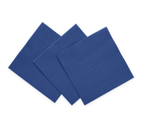 WeFiesta Serviettes bleues foncées 33 x 33 cm | 20 pièces