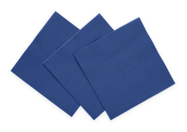 WeFiesta Blauwe Servetten Donkerblauw 33x33cm | 20 stuks WeFiesta Blauwe Servetten Donkerblauw 33x33cm | 20 stuks