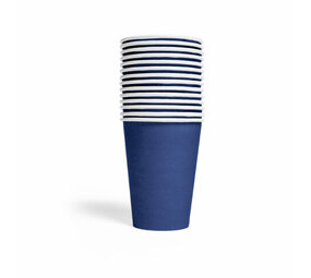 WeFiesta Blaue Becher, Dunkelblau, 210 ml | 14 Stück
