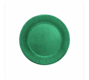 WeFiesta Groene borden Donkergroen 23cm | 16 stuks WeFiesta Groene borden Donkergroen 23cm | 16 stuks