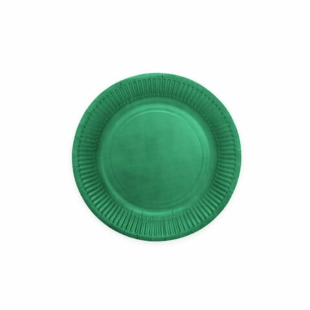 WeFiesta Green plates Dark green 18cm | 20 pieces