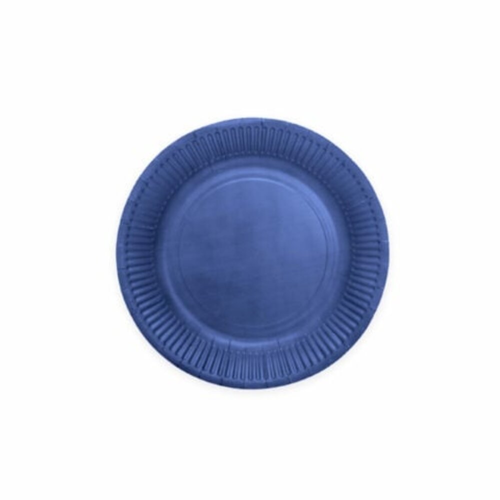 WeFiesta Assiettes bleues, bleu foncé, 18 cm | 20 pièces