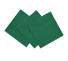 WeFiesta Serviettes vertes foncées 33 x 33 cm | 20 pièces