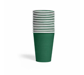 WeFiesta Grüne Becher, Dunkelgrün, 210 ml | 14 Stück