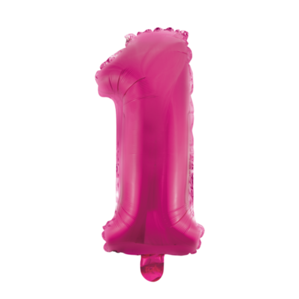 WeFiesta Rosa Folienballon 1 | 40 cm