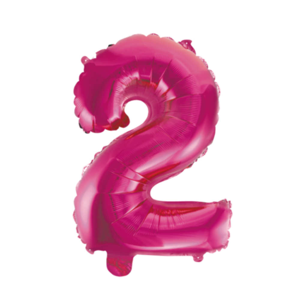 WeFiesta Rosa Folienballon 2 | 40 cm