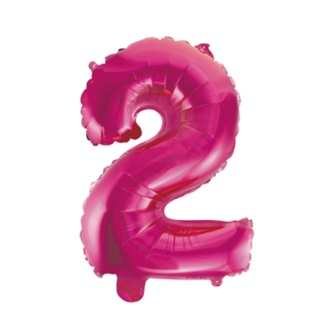 WeFiesta Rosa Folienballon 2 | 40 cm