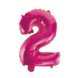 WeFiesta Ballon en aluminium rose 2 | 40 cm