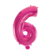 WeFiesta Rosa Folienballon 6 | 40 cm