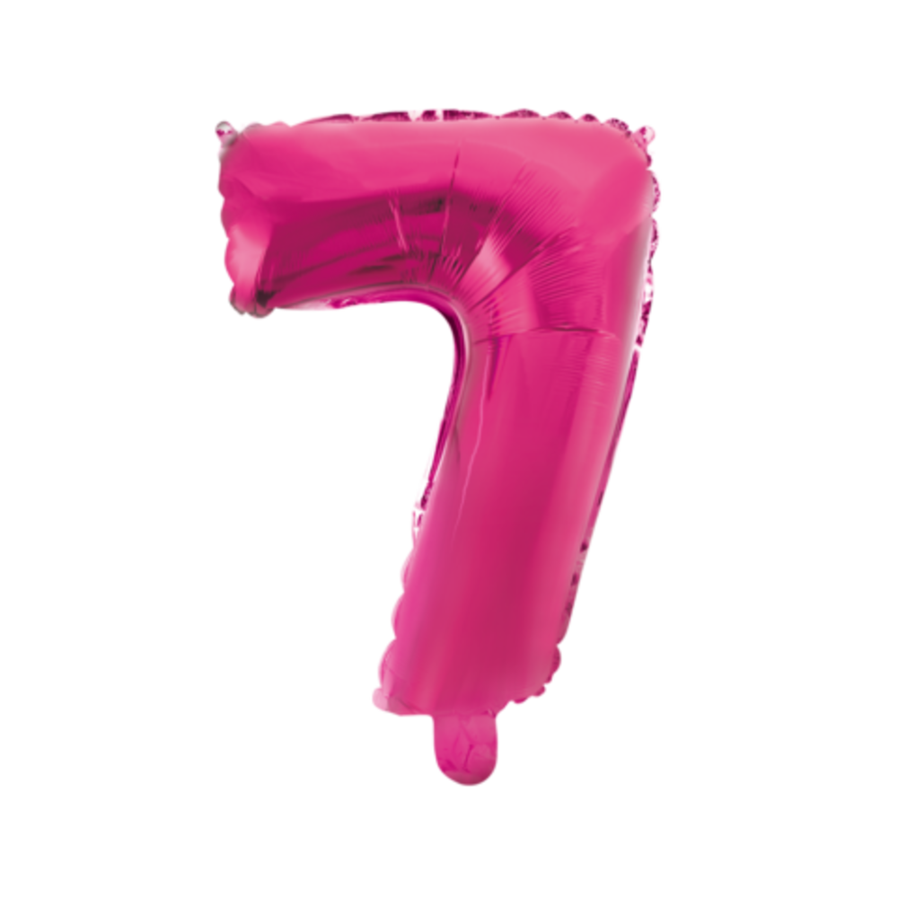 WeFiesta Rosa Folienballon 7 | 40 cm