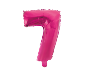WeFiesta Rosa Folienballon 7 | 40 cm