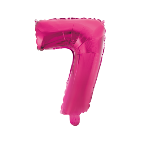 WeFiesta Rosa Folienballon 7 | 40 cm