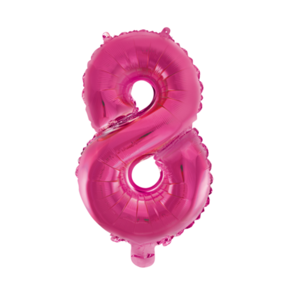 WeFiesta Ballon en aluminium rose 8 | 40 cm