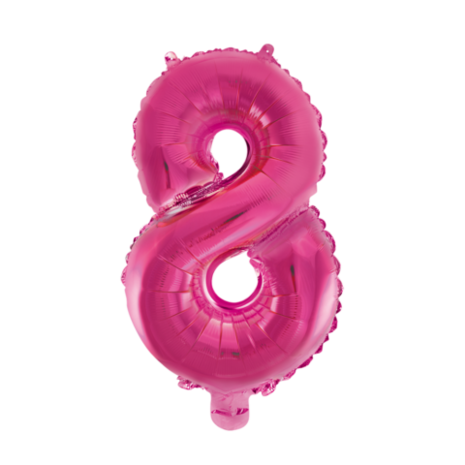 WeFiesta Rosa Folienballon 8 | 40 cm