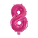 WeFiesta Rosa Folienballon 8 | 40 cm
