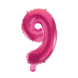 WeFiesta Rosa Folienballon 9 | 40 cm