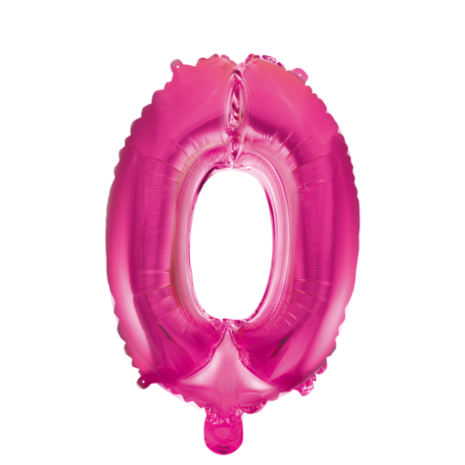 WeFiesta Folie Ballon Roze 0 | 40cm WeFiesta Folie Ballon Roze 0 | 40cm