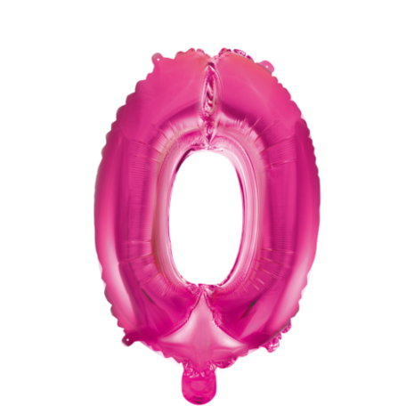WeFiesta Pink Foil Balloon 0 | 40cm