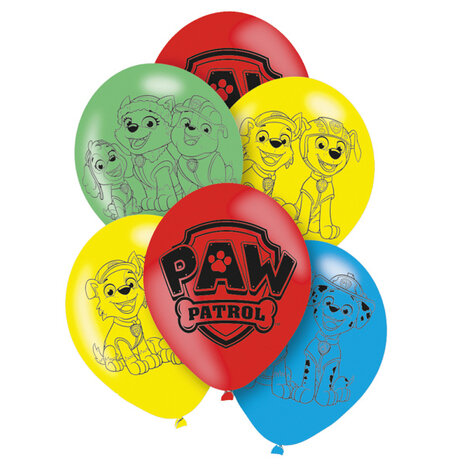 Amscan Paw Patrol Balloon 28cm | 6 pieces