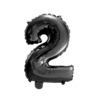 WeFiesta Black Foil Balloon 2 | 40cm WeFiesta Black Foil Balloon 2 | 40cm