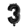 WeFiesta Schwarzer Folienballon 3 | 40 cm WeFiesta Schwarzer Folienballon 3 | 40 cm