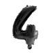 WeFiesta Black Foil Balloon 4 | 40cm