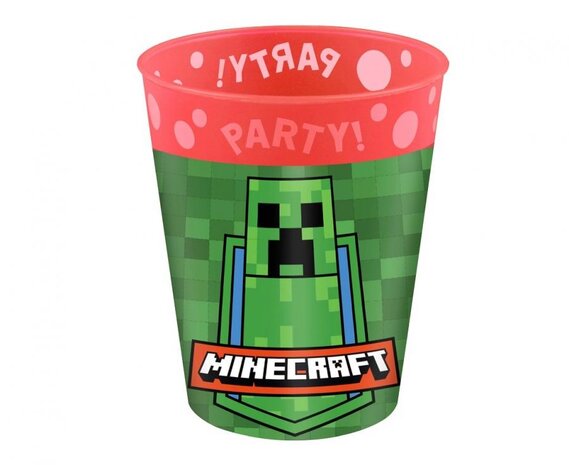 Procos Party Minecraft-Leckerlibecher 250 ml | 4 Stück