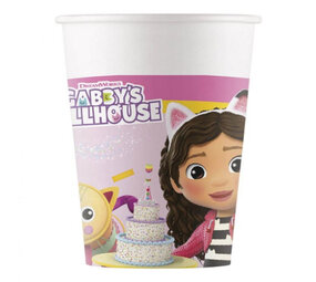 Procos Party Gobelets Gabby's Dollhouse 200 ml | 8 pièces