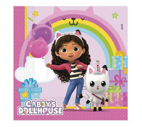 Procos Party Gabbys Puppenhaus-Servietten 33x33cm | 20 Stück
