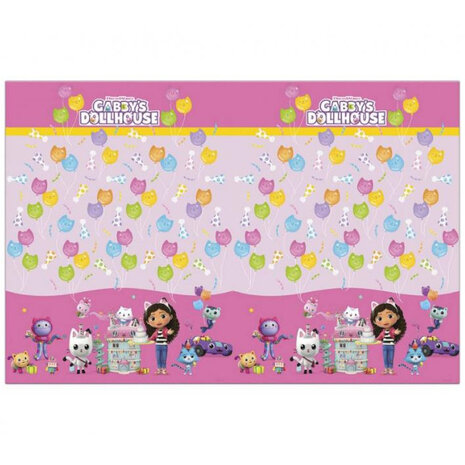 Procos Party Gabby's Dollhouse Tafelkleed 120x180cm | per stuk Procos Party Gabby's Dollhouse Tafelkleed 120x180cm | per stuk