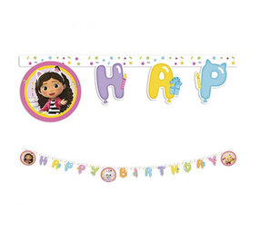Procos Party Gabbys Puppenhaus-Buchstabengirlande 200 cm | pro Stück
