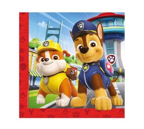 Procos Party Paw Patrol Servietten „Rettungshelden“ 33 x 33 cm | 20 Stück