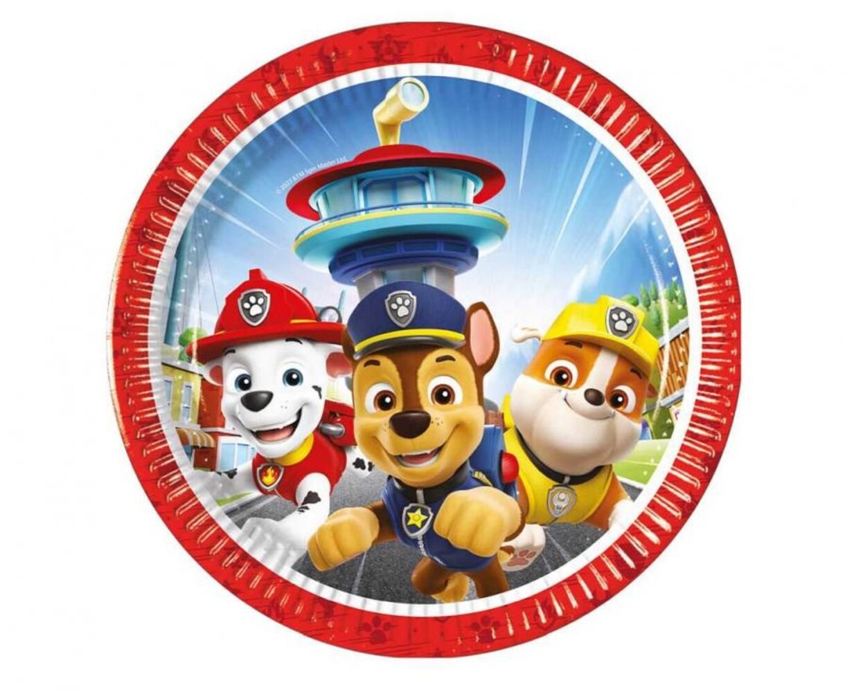 Procos Party Paw Patrol Rescue Heroes Plates 20cm | 8 pieces