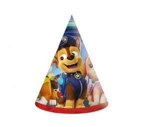 Procos Party Chapeaux de fête Pat' Patrouille Héros du Secours 15 cm | 6 pièces