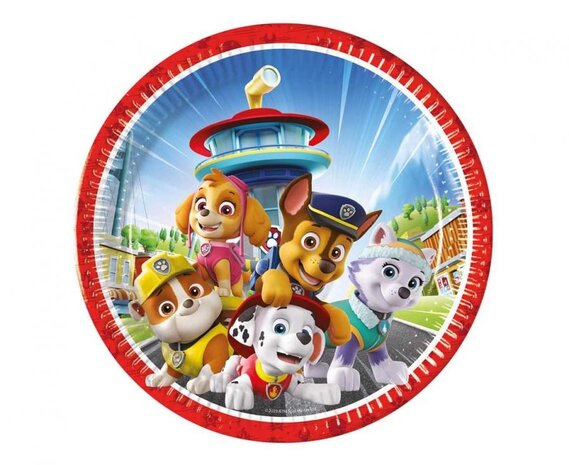 Procos Party Paw Patrol Rescue Heroes Borden 23cm | 8 stuks Procos Party Paw Patrol Rescue Heroes Borden 23cm | 8 stuks