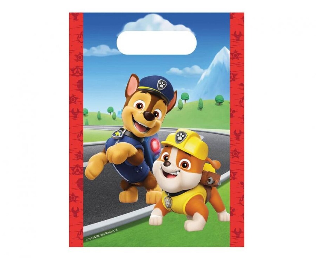 Procos Party Paw Patrol Rescue Heroes Uitdeelzakjes 15x22cm | 4 stuks