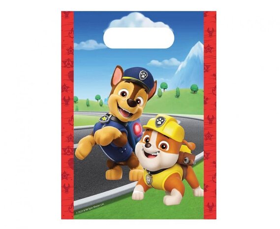 Procos Party Paw Patrol Rescue Heroes Uitdeelzakjes 15x22cm | 4 stuks