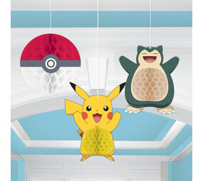 Amscan Pokémon-Hängedekoration | 3 Stück