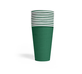 WeFiesta Groene Bekers Donkergroen 350ml | 10 stuks WeFiesta Groene Bekers Donkergroen 350ml | 10 stuks