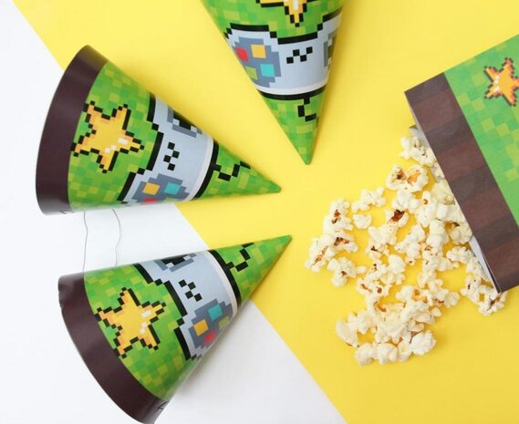 Godan Feest Hoedjes Game On | 6 stuks Godan Feest Hoedjes Game On | 6 stuks