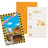Procos Party Constructie Uitnodigingen | 6 Stuks Procos Party Constructie Uitnodigingen | 6 Stuks