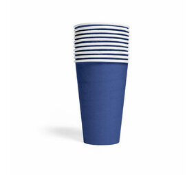WeFiesta Gobelets bleu foncé 350 ml | 10 pièces