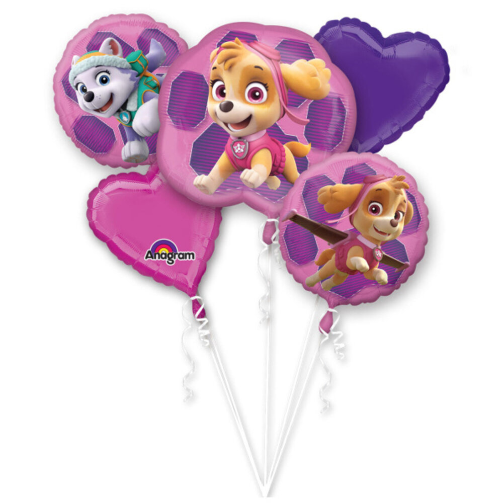 Anagram Bouquet de ballons Pat' Patrouille Skye et Everest | 5 pièces